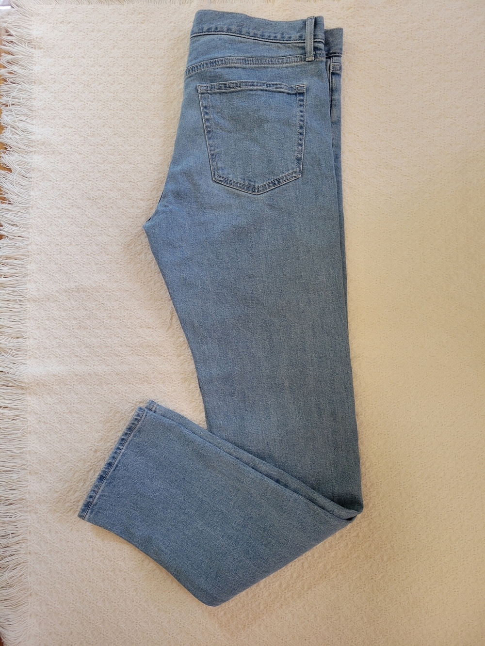 Uniqlo Light Blue Women's Straight-Leg Jeans